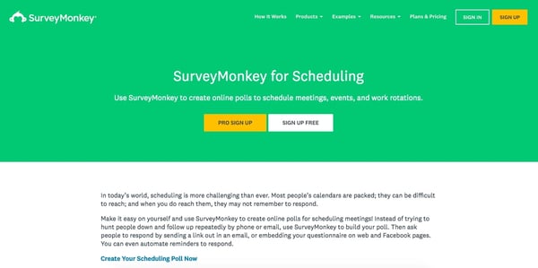 Survey Monkey Best Scheduling Polls and Surveys